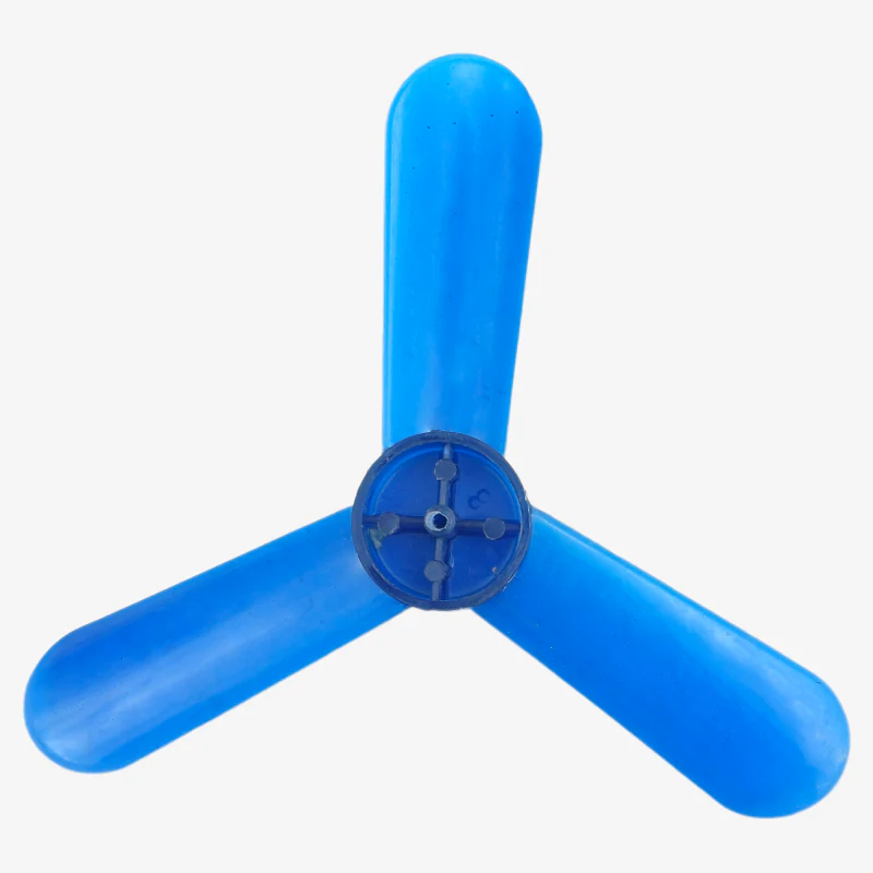 DC Motor Fan Blade 3-Wing Fan For Toy Motor Curved Blade - 4.5 Inches - Image 3