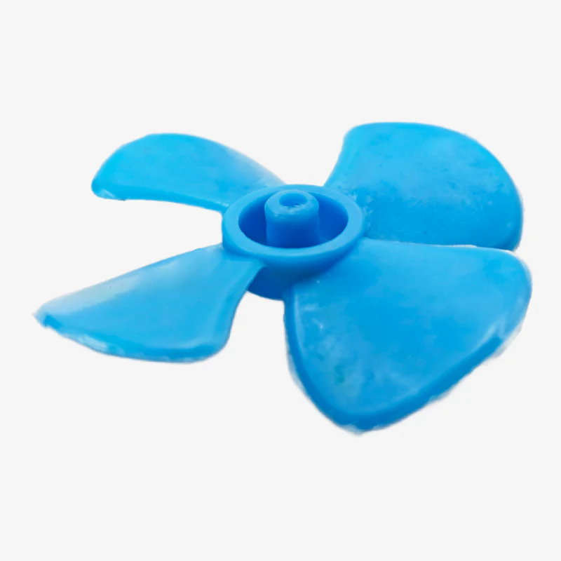 DC Motor Fan Blade 4-Wing Fan For Toy Motor Round Curved Blade - 1.5 Inches - Image 2