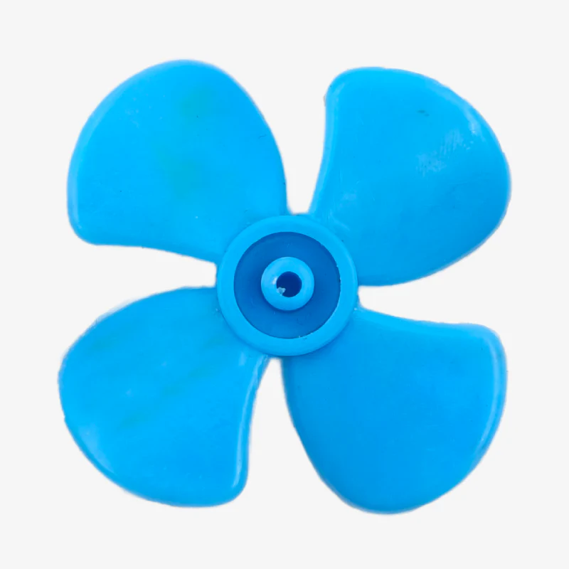 DC Motor Fan Blade 4-Wing Fan For Toy Motor Round Curved Blade - 1.5 Inches - Image 3