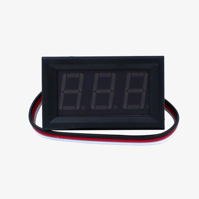 DC Voltmeter Panel Digital LED (5-30V) Green - Image 2