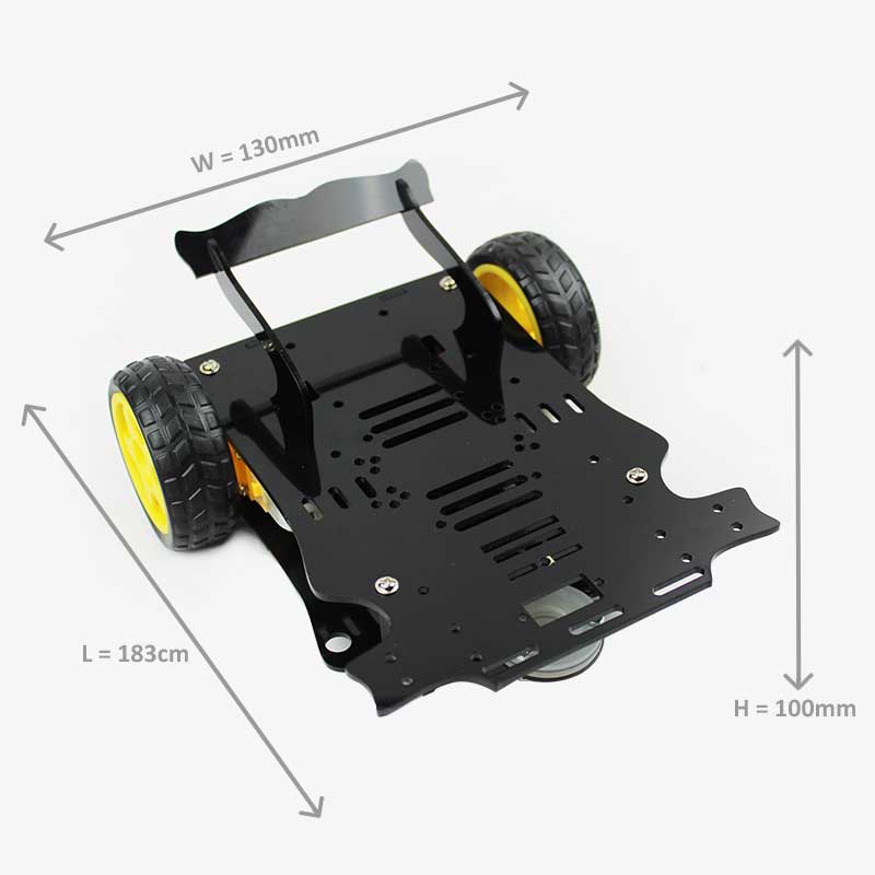 2 Wheel Smart Car Robot Chassis Kit - Modern DIY Design for Arduino, Raspberry Pi, ESP etc - Image 5