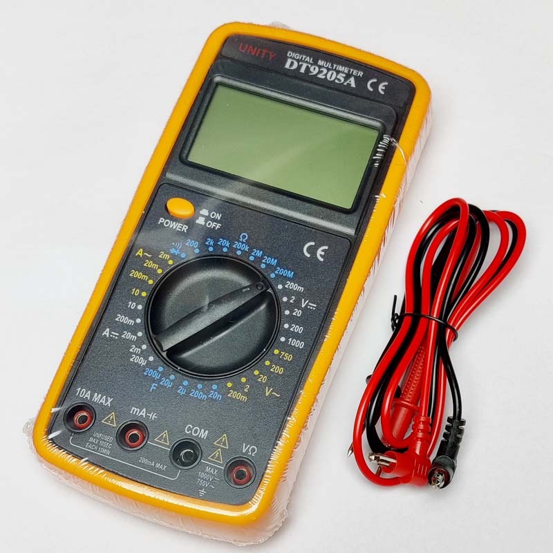 DT9205A Digital Multimeter with Probes and Battery - Image 3