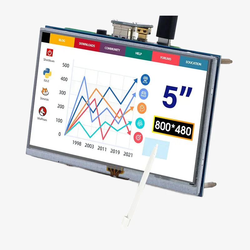 Elecrow RR050 5inch 800x480 Resistive Touch Screen TFT Display for Raspberry Pi
