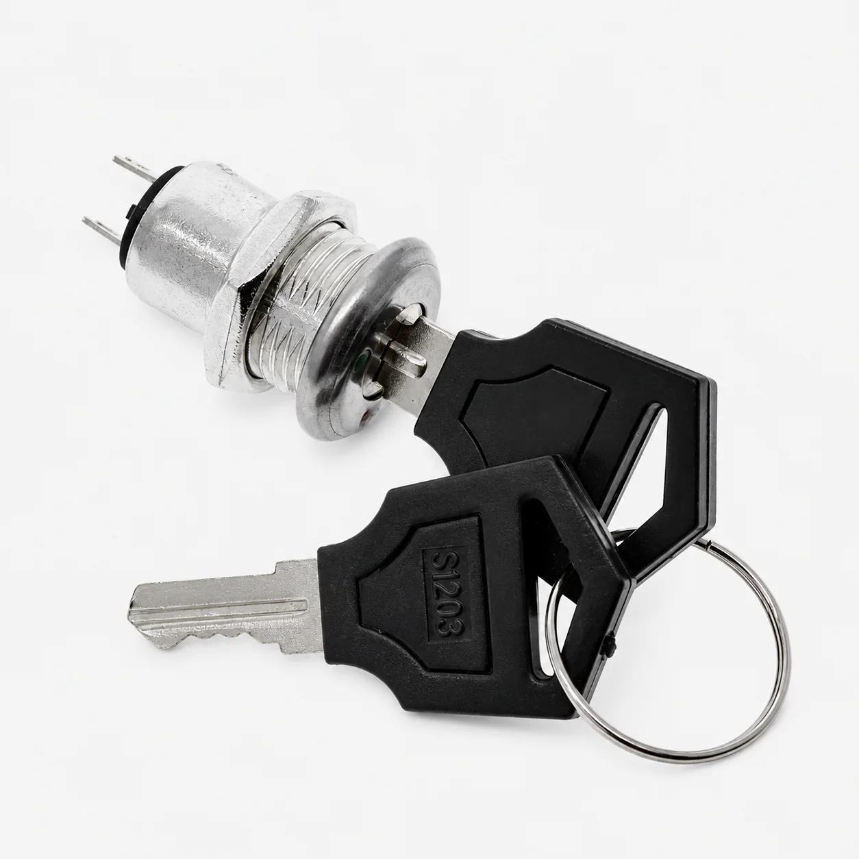 Electric 2 Positions ON OFF Metal Keylock Switch - Image 2