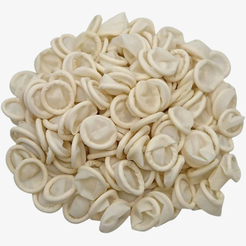 White Anti-Static Latex Finger Coats (Pack of 10) - Image 2