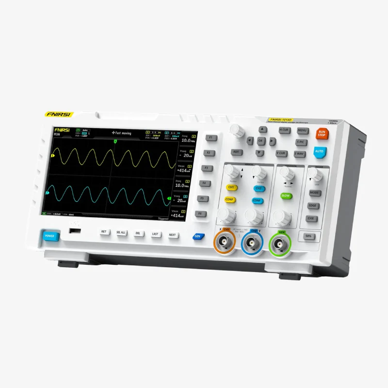 FNIRSI® 1014D 2-IN-1 Dual Channel 100MHz 1GS/s Digital Oscilloscope Signal Generator - Image 4