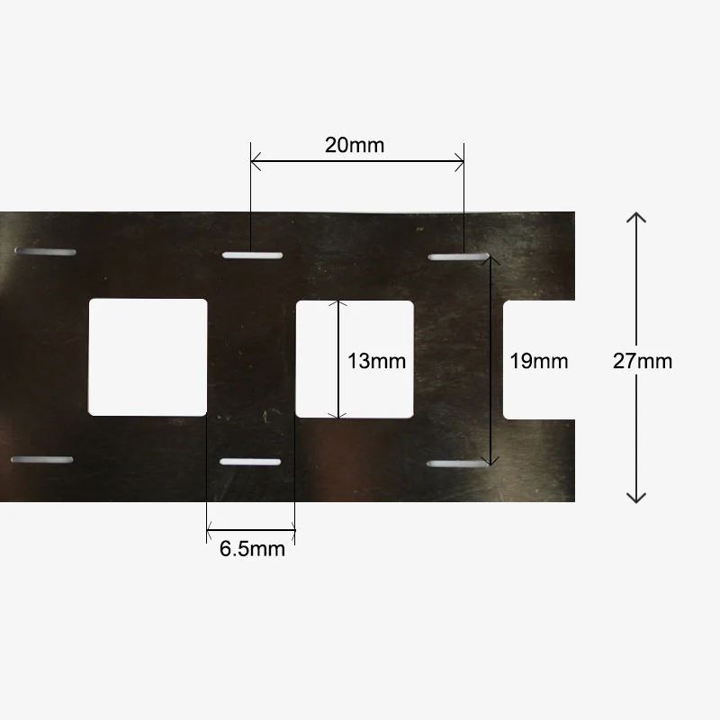 H-Shape 27mm x 0.15mm Pure Nickel Strip for 18650 Cells - 1 Meter - Image 2