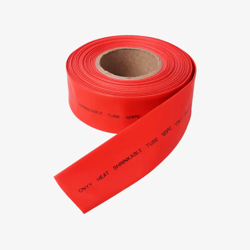 Heat Shrink Sleeve Tube Flat - 18 mm Diameter - Red - 1 meter
