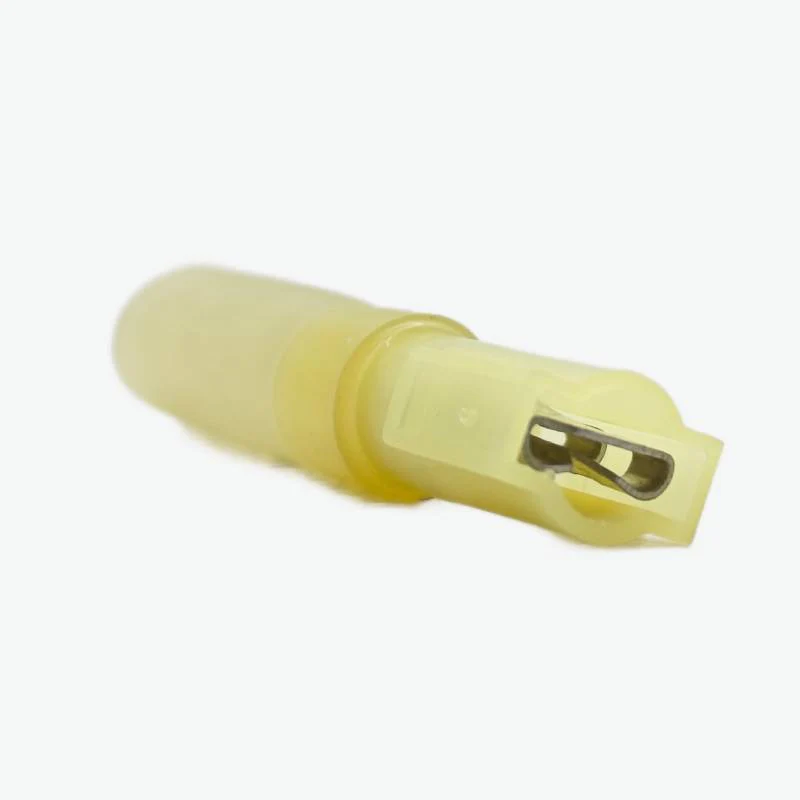 HFDFNY5.5-250 Brass Female Insulated Spade Joint Cable Wire Connector 4.0-6.0 sqmm (12-10 AWG) - Yellow - Image 2