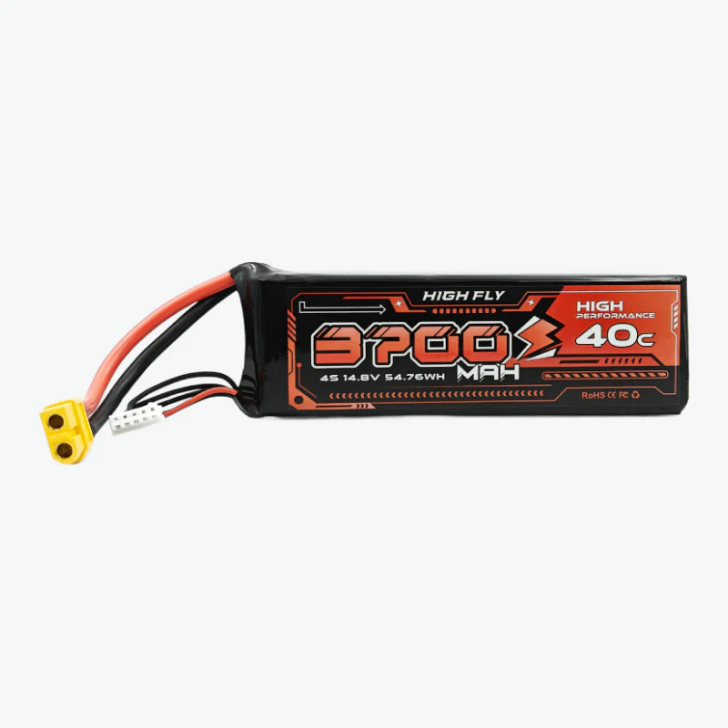 HIGH FLY 14.8V 3700mAh 4S 40C Lithium-Polymer Rechargeable Battery - Image 2