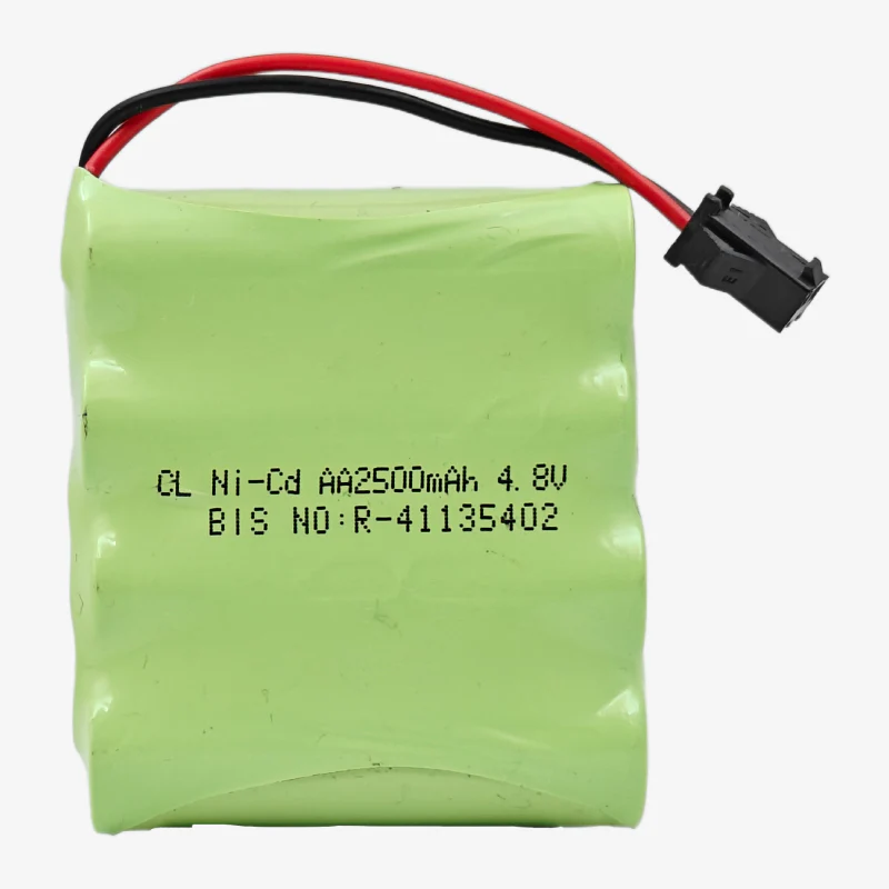 2500mAh 4.8V Ni-Cd AA Cell Battery Pack with SM Connector for Cordless Phone, Toys, Car, DIY Project Battery - Image 2