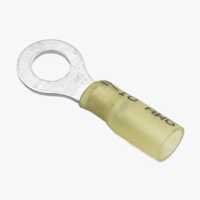 HRV5.5-8 Ring Crimp Terminal Wire Connector 4.0-6.0 sqmm (12-10 AWG) - Yellow