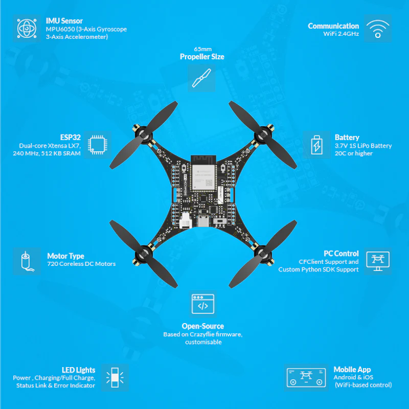 LiteWing - ESP32 DIY Drone Kit for Makers and Developers - Image 4