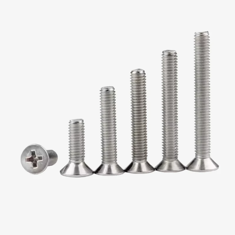 M3 X 10mm CSK Phillips Head SS202 Bolt (Pack of 10) - Image 3