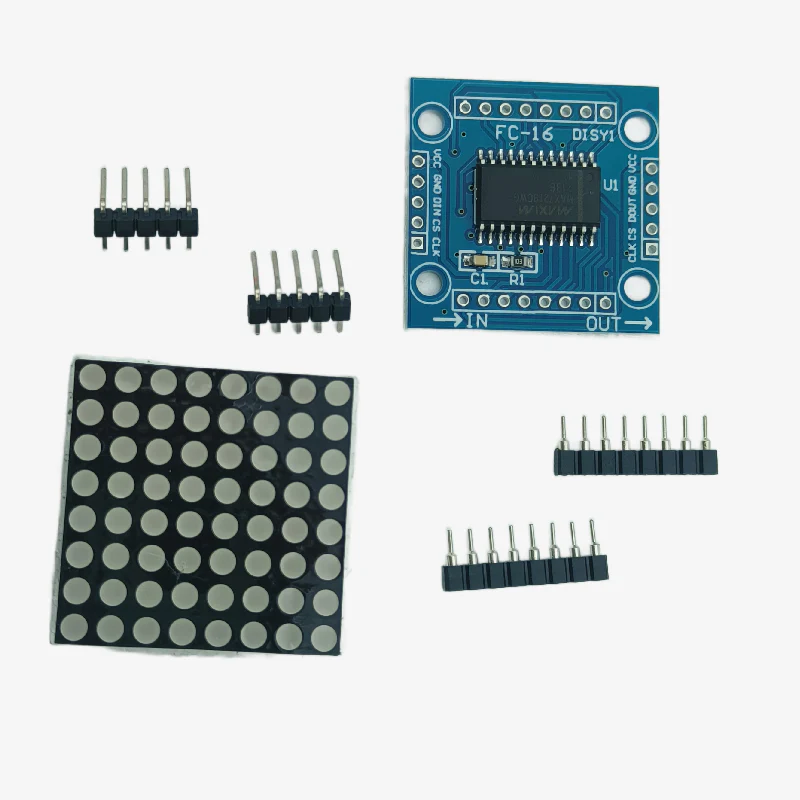 MAX7219 8x8 Dot Matrix Module Microcontroller Module DIY KIT - Image 2