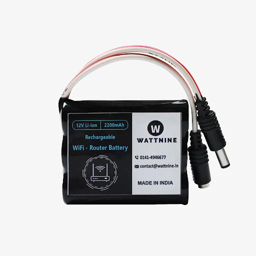 WATTNINE® Mini UPS for Wi-Fi Router - Router UPS Battery for 12v WiFi Router - Image 2