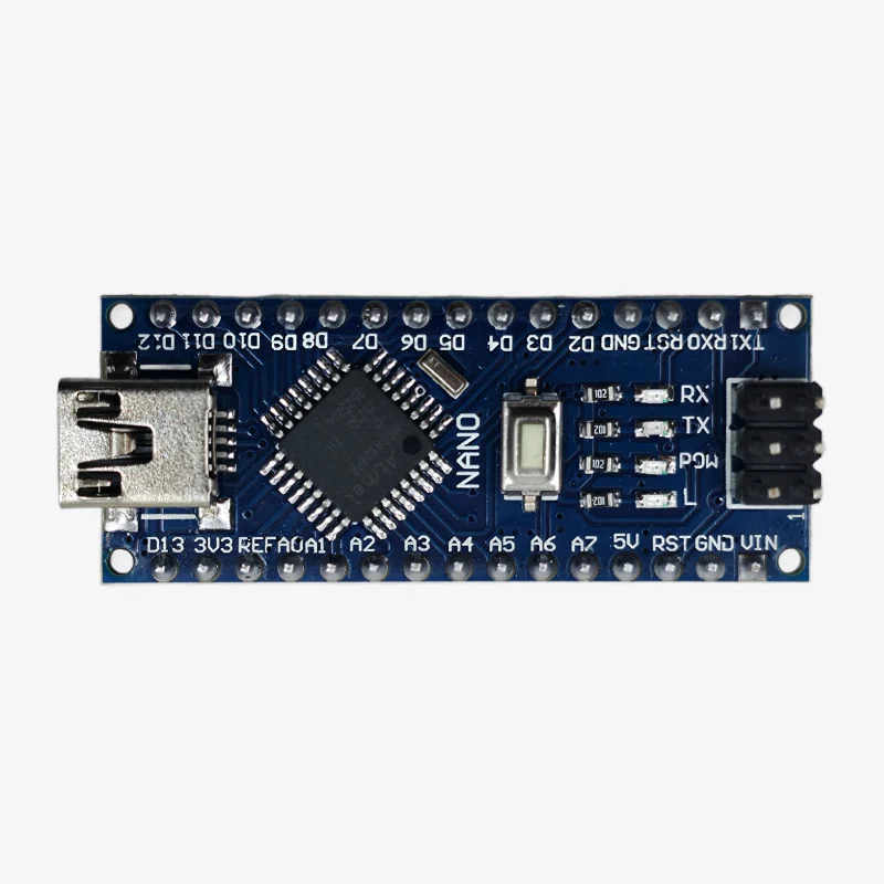 Nano R3 CH340 Chip Development Board With USB Mini Cable - Compatible with Arduino - Soldered - Image 2