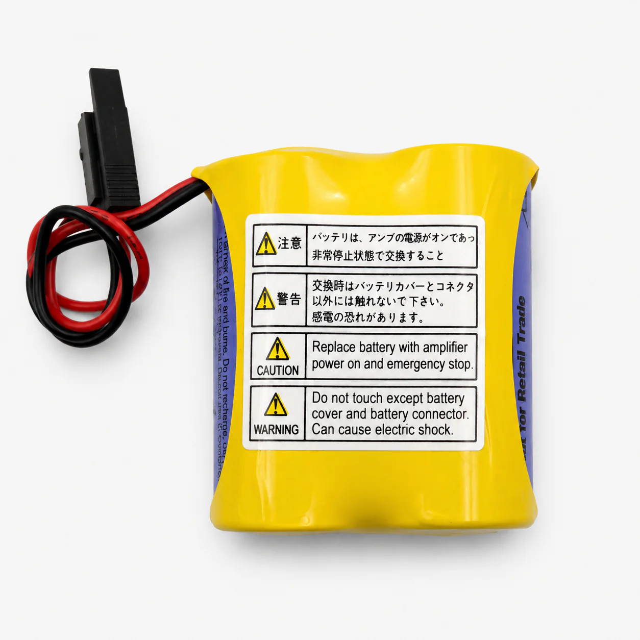 BR-AGCF2W 6V Lithium Battery with Black Plug For CNC - Image 3