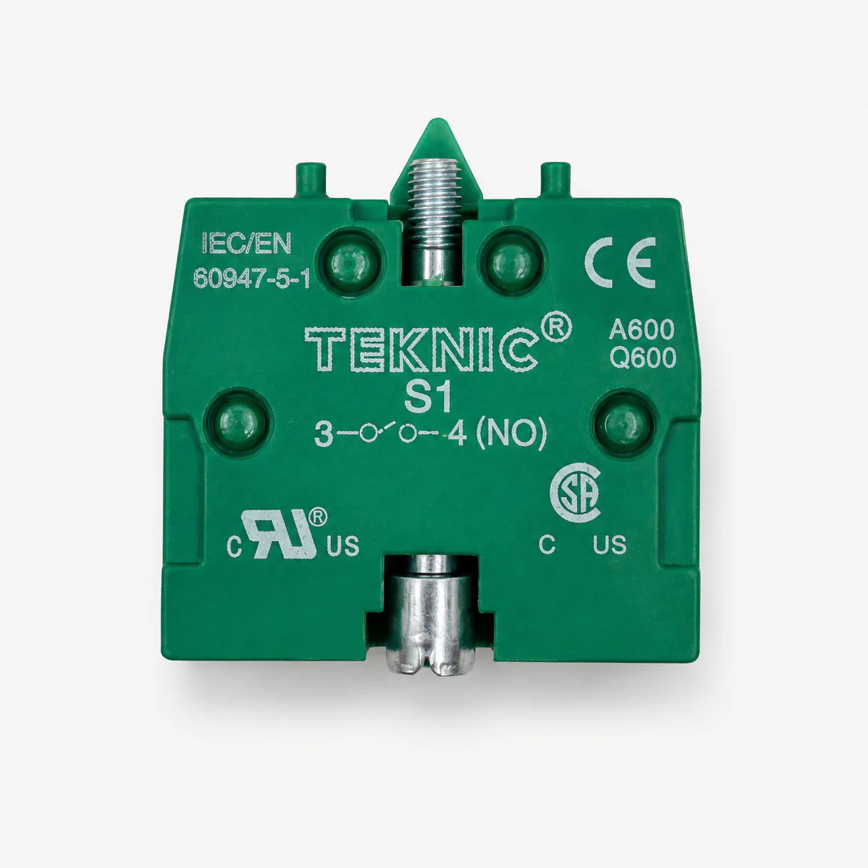 Ceyone ZB2-BE101 Green Push Button Contact Element For Elevator 22.5mm GREEN (NO) - Image 2