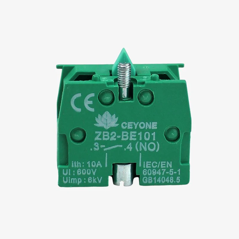 Ceyone ZB2-BE101 Green Push Button Contact Element For Elevator 22.5mm GREEN (NO) - Image 9