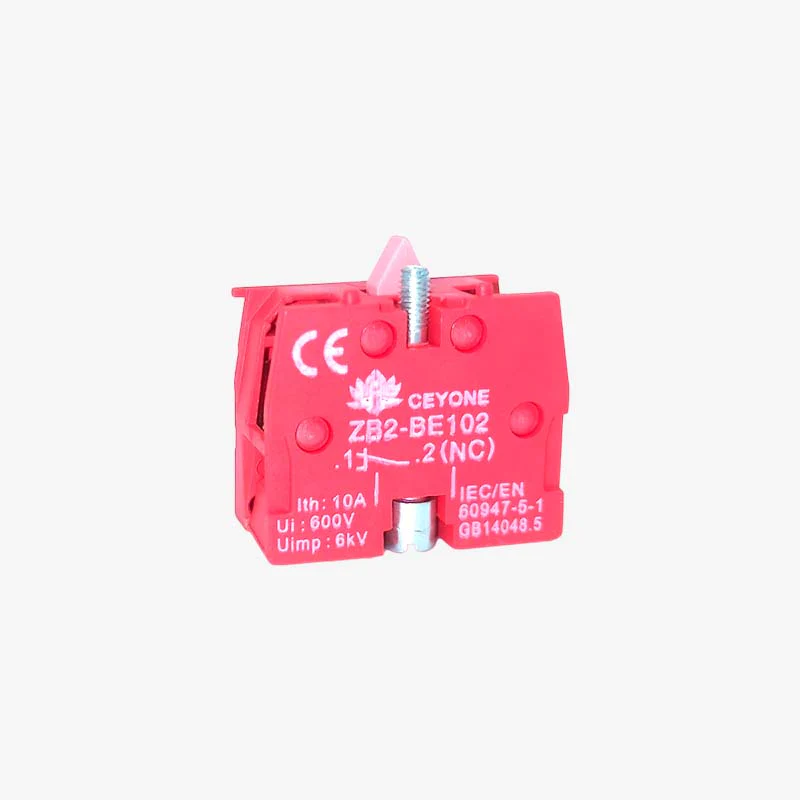 Sibass ZB2-BE102 Red Push Button Contact Element For Elevator 22.5mm RED (NC) - Image 6