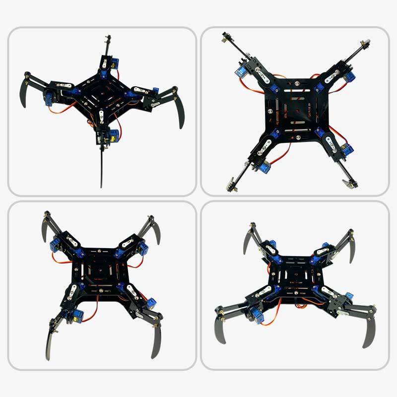 Quadruped Spider Robot DIY Kit with 4 Legs- Acrylic Parts, Nuts, Bolts and Spacers with Assembly Video - Image 4