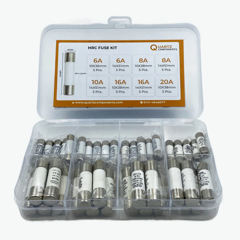 8 Values HRC Pencil Type Fuse Kit 6A to 20A - 40 Pcs - Image 3
