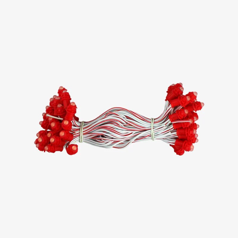 Red 9mm 12v 5 inch Pixel Led Serial Decoration Light - 5 meters - 50 Leds