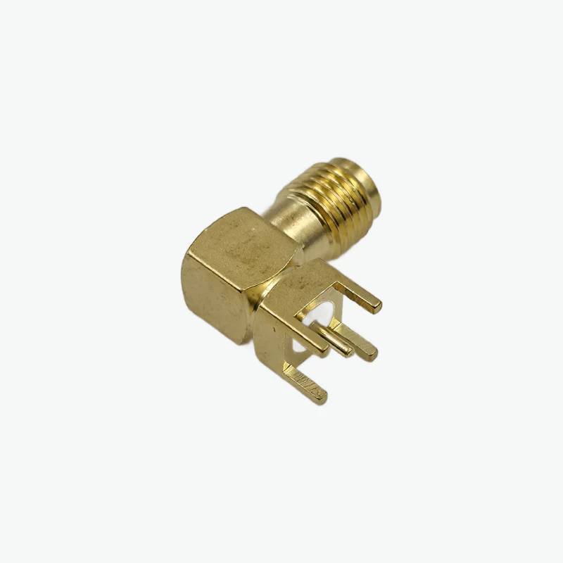 RF 6GHz Female SMA-K Bended Q4 DIP Connector for Antenna - Image 2