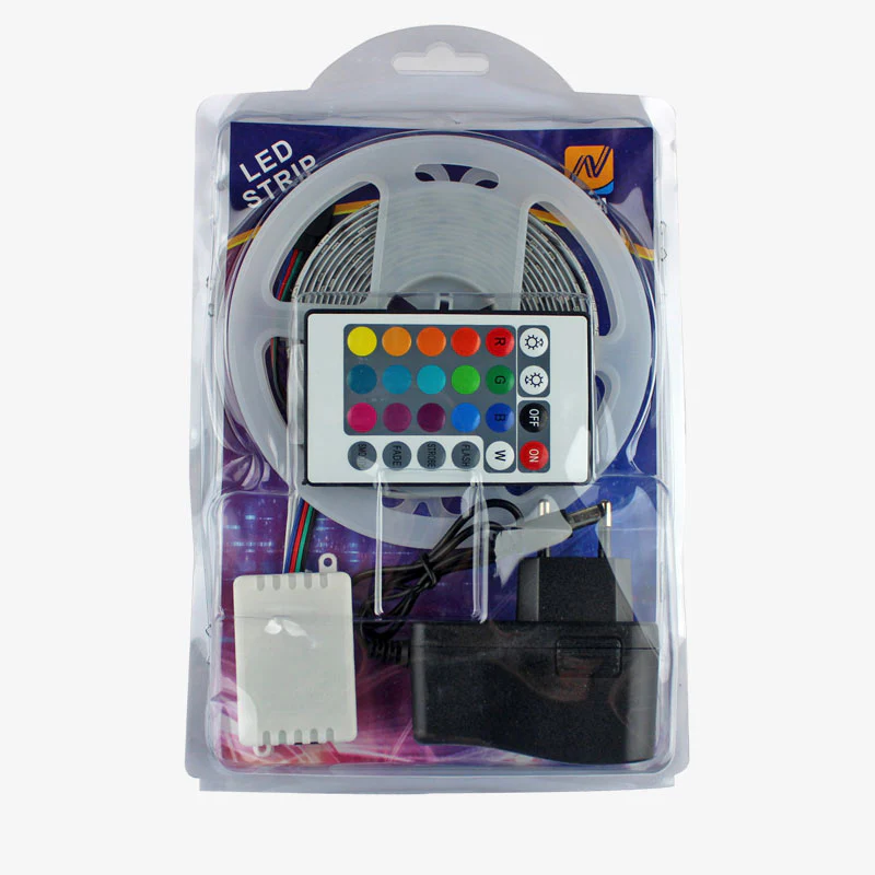 RGB LED Kit (3 Meter Strip - Water-resistant) with Remote Control and Adaptor - Image 2