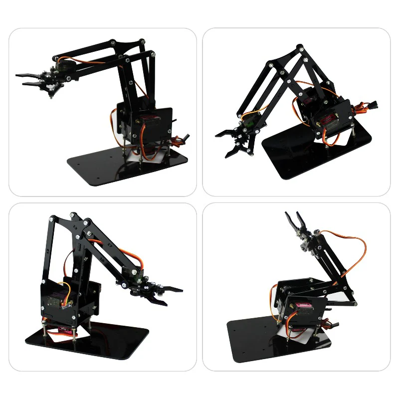 DIY Robotic Arm - Acrylic DIY Kit with Nuts, Bolts and Full Assembly guide (Without Servo) - Image 5