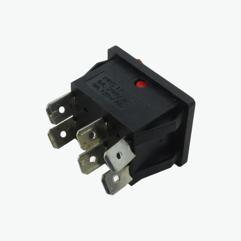 6 Pin DPDT Rocker Switch - 6A 250V AC - Image 3