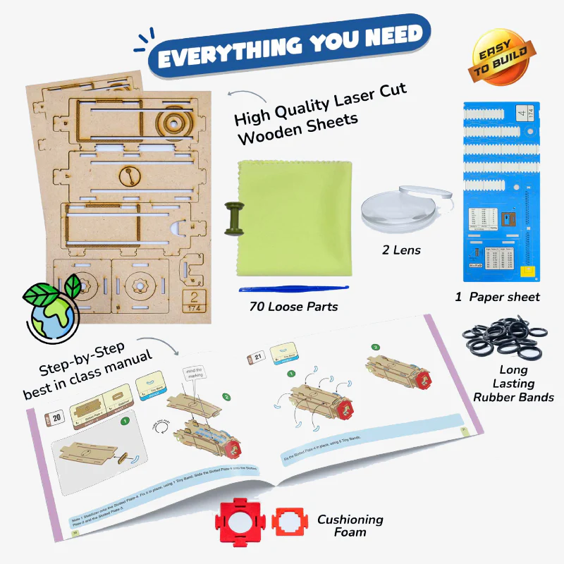 Pirate's Telescope STEM Educational DIY Kit - Image 3