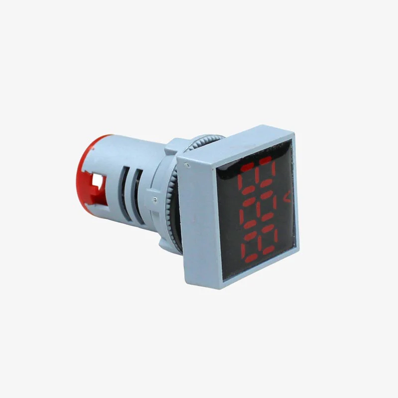 SIBASS AD16-22FSV AC Voltmeter Display Square Red 22mm (AC60-500 V) - Image 4