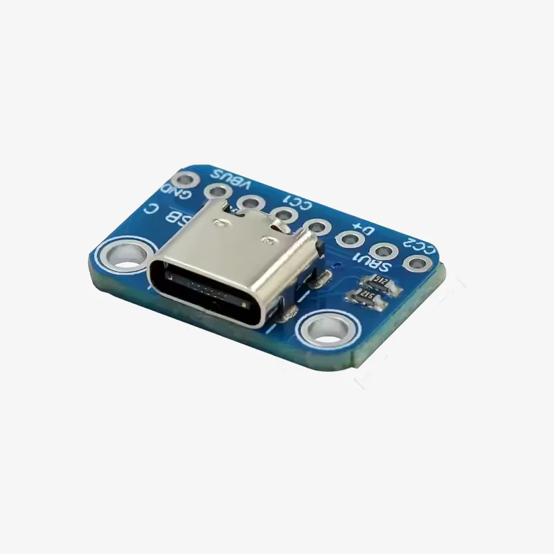 USB 3.1 Female Socket Type-C Connector 8-Pin Breakout PCB Board