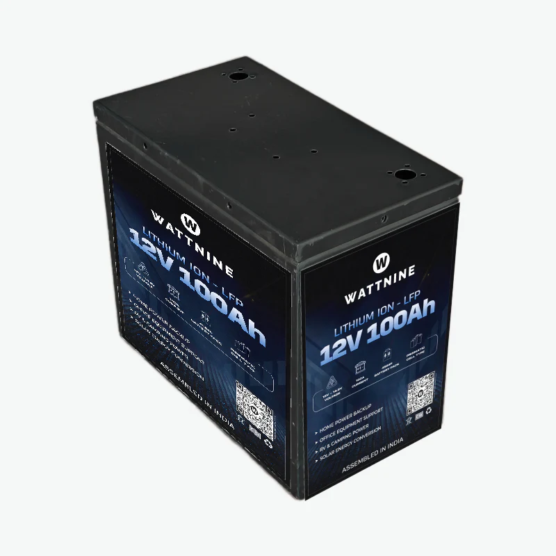 WATTNINE® 12V 100Ah Lithium LiFePO4 Battery Pack Prismatic Cell for Solar or Inverter - Image 9