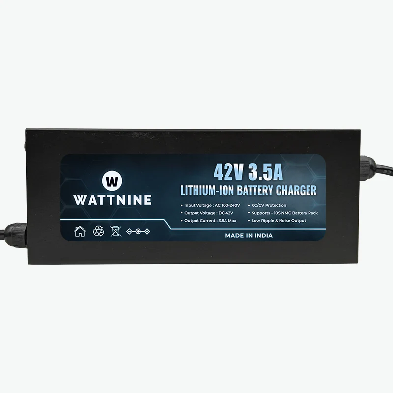 WATTNINE 42V 3.5A Lithium-Ion Battery Charger for 10S NMC Battery Pack - 147W Table-Top Charger with CC & CV - Image 2