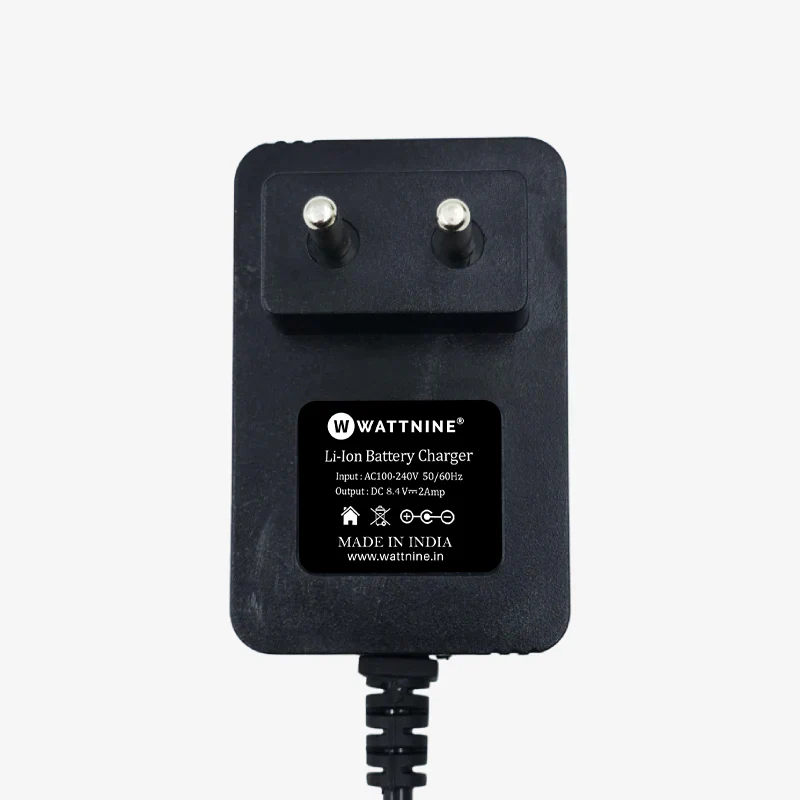 WATTNINE 8.4V 2A Lithium Battery Charger with CC/CV and Charge indication for 2S Battery Packs - Image 7