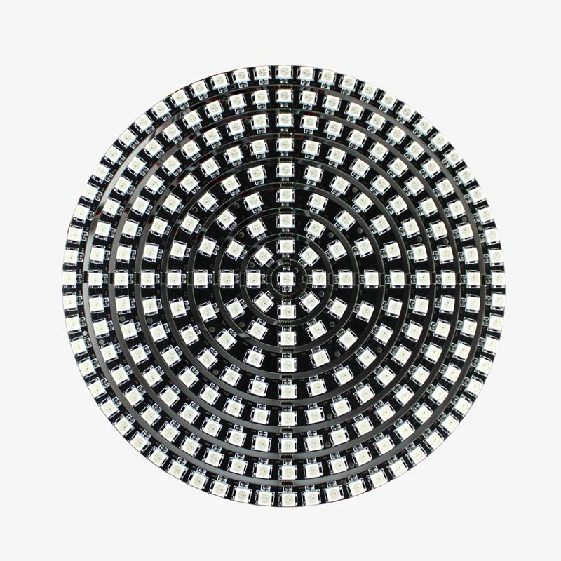WS2812B 5050 RGB LED Ring Light 241 LEDs 9 Rings Matrix Individually Addressable Full Dream Color DC 5V for Arduino and Raspberry Pi