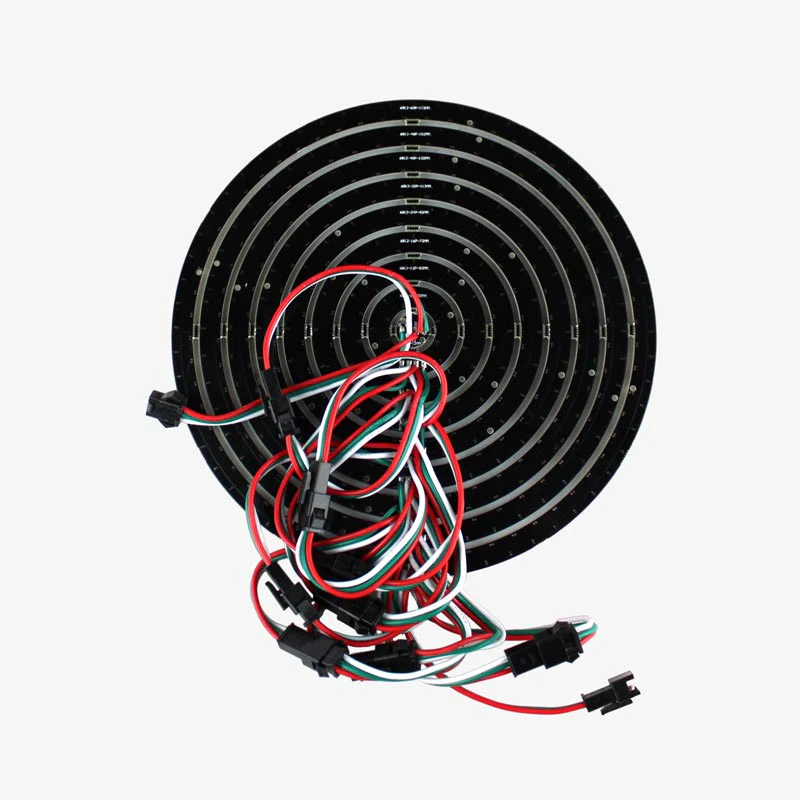 WS2812B 5050 RGB LED Ring Light 241 LEDs 9 Rings Matrix Individually Addressable Full Dream Color DC 5V for Arduino and Raspberry Pi - Image 2