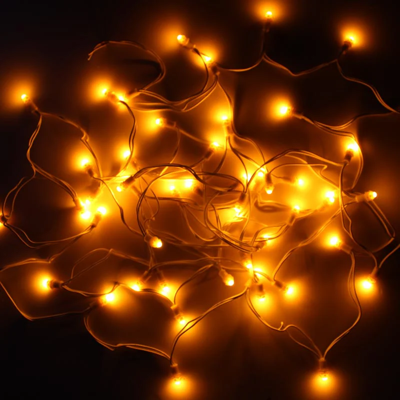 Yellow 9mm 12v 5 inch Pixel Led Serial Decoration Light - 5 meters - 50 Leds - Image 2